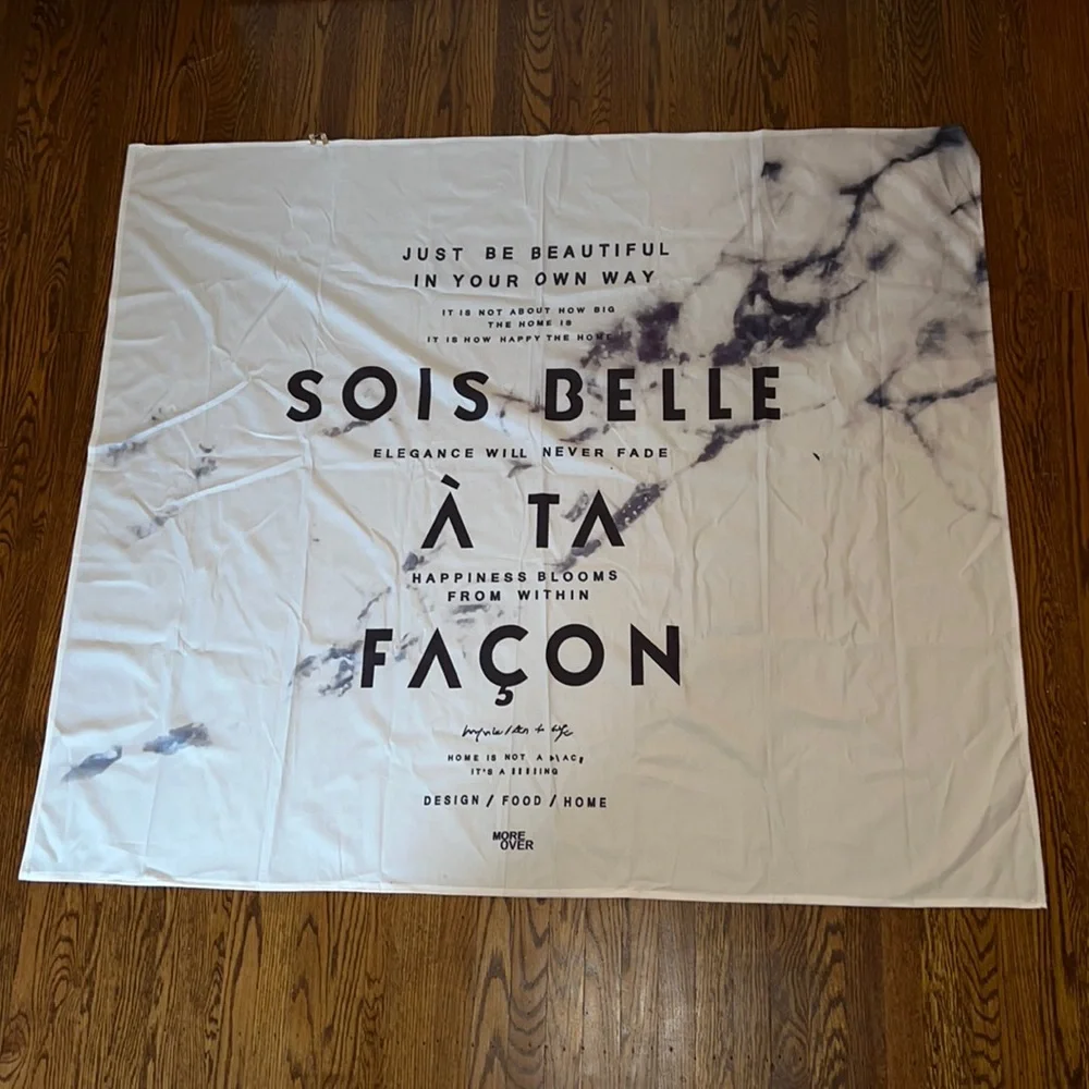 Be Beautiful in Your Own Way French Marble Tapestry